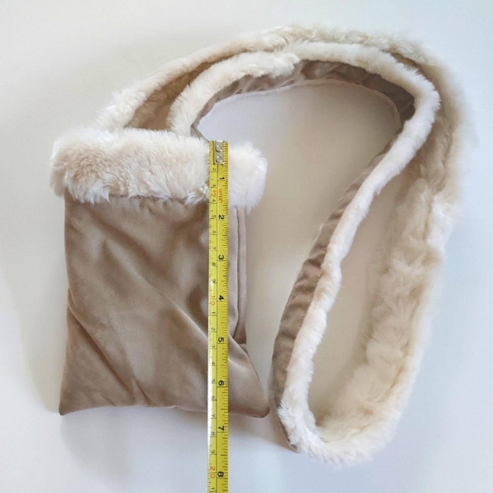 NWOT Tan Faux Fur Girl's Shoulder Bag